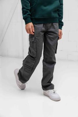 Vingino Sloose Baggy Jeans Kids Donkergrijs - Maat 140 - Kleur: Donkergrijs | Soccerfanshop