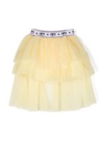 Chiara Ferragni Kids jupe en tulle à volants superposés - Jaune - thumbnail