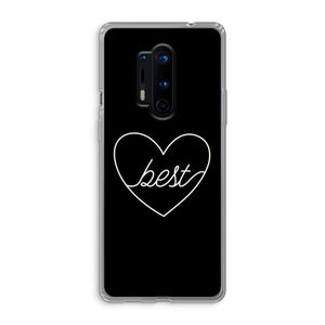 Best heart black: OnePlus 8 Pro Transparant Hoesje