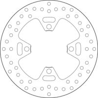 BREMBO Serie Oro remschijf, remschijven voor de moto, vast 68B407H6