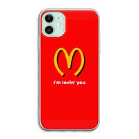 I'm lovin' you: iPhone 11 Transparant Hoesje