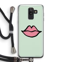 Kusje: Samsung Galaxy J8 (2018) Transparant Hoesje met koord