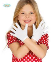 Witte kinder handschoenen 17 cm