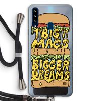 Big Macs Bigger Dreams: Samsung Galaxy A20s Transparant Hoesje met koord