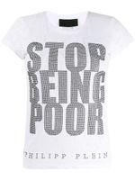 Philipp Plein t-shirt à design strassé - Blanc - thumbnail