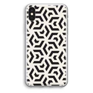 Crazy pattern: iPhone X Transparant Hoesje