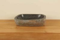 Waschbecken Flussstein RM030305, 46x32x15 cm