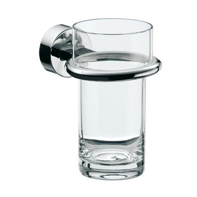 Emco Rondo 2 glashouder met glas chroom 452000100