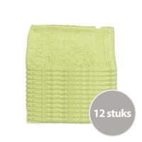 Clarysse Voordeelpakket Talis Washandjes Limegroen 15 x 21 500gram 12 stuks - thumbnail