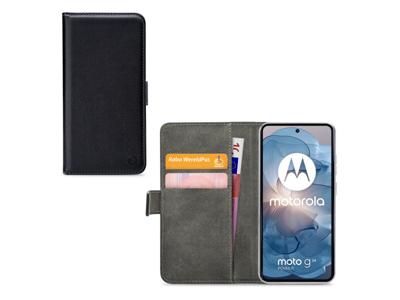 Mobilize Mobilize Classic Gelly Wallet Book Case Motorola Moto G24 Power Black