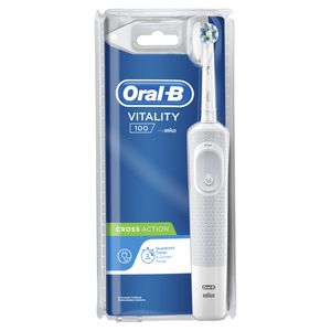 OralB Vitality 100 White CrossAction Elektrische Tandenborstel Powered By Braun bij Jumbo