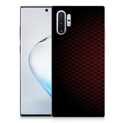 Samsung Galaxy Note 10 Plus | TPU bumper | Geruit Rood