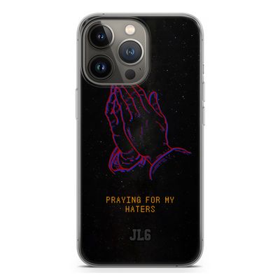 Praying For My Haters: iPhone 13 Pro Transparant Hoesje