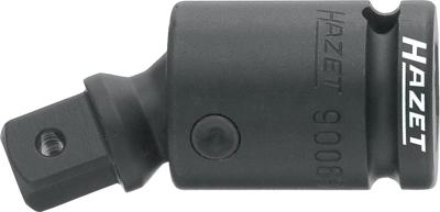 HAZET Krachtscharnierstuk 9006S · 1/2 inch (12,5 mm) vierkant hol · 1/2 inch (12,5 mm) vierkant massief · Lengte: 69 mm
