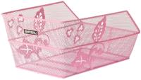 Basil cento s fm - fietsmand - achterop - klein - inclusief bevestigingsmateriaal - roze