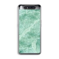 Groen marmer: Samsung Galaxy A80 Transparant Hoesje