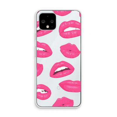 Bite my lip: Pixel 4 Transparant Hoesje