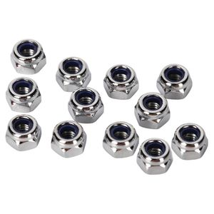 Nuts, 3mm nylon locking (12)