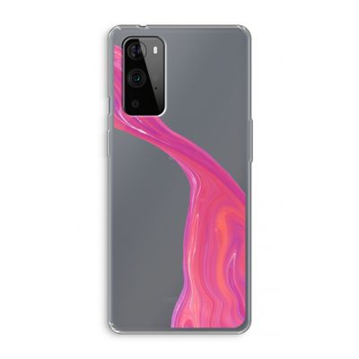 Paarse stroom: OnePlus 9 Pro Transparant Hoesje
