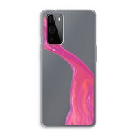 Paarse stroom: OnePlus 9 Pro Transparant Hoesje