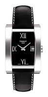 Horlogeband Tissot T0073091605300 Leder Zwart 15mm