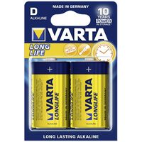 2 x Varta High Energy Alkaline Mono D batterijen