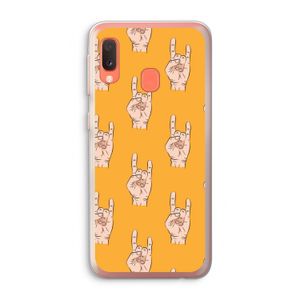 Rock: Samsung Galaxy A20e Transparant Hoesje