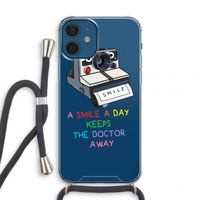 Smile: iPhone 12 mini Transparant Hoesje met koord