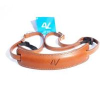 4V Design Lusso Medium Neck Strap Tuscany Leather Brown/Cyan