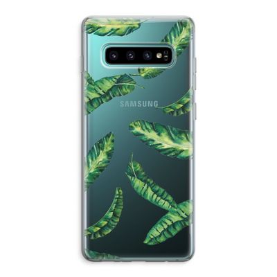 Lange bladeren: Samsung Galaxy S10 Plus Transparant Hoesje