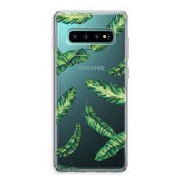 Lange bladeren: Samsung Galaxy S10 Plus Transparant Hoesje