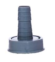 Kirchhoff ECO-SAVE kunststof apparaataansluiting, grijs, 1 1/2"IT x 3/4"-mondstuk, voor wasapparaatsifon - 988384419