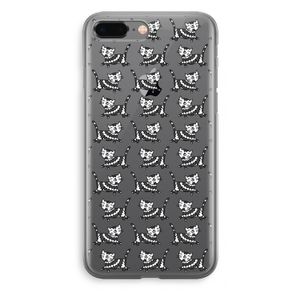 Zwarte poes: iPhone 8 Plus Transparant Hoesje