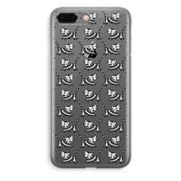Zwarte poes: iPhone 8 Plus Transparant Hoesje
