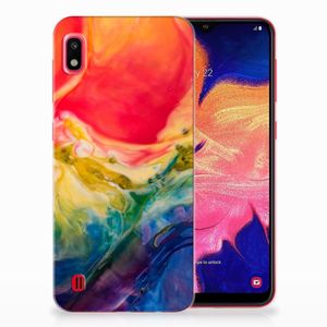 Hoesje maken Samsung Galaxy A10 Watercolor Dark