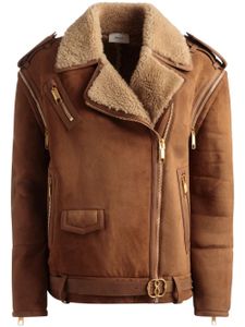 Bally detachable-sleeves suede jacket - Marron