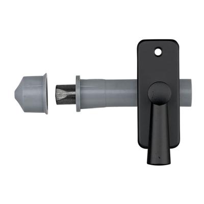 AXA 7321-50-38/E inboorgrendel met sluitkom - doornmaat 50mm zwart