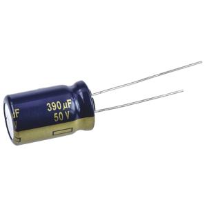 Panasonic Elektrolytische condensator Radiaal bedraad 5 mm 390 µF 50 V 20 % (Ø) 12.5 mm 1 stuk(s)