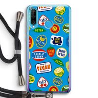 Fruitsticker: Huawei P30 Lite Transparant Hoesje met koord
