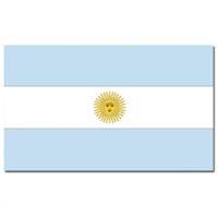 Vlag Argentinie 90 x 150 cm feestartikelen - Landen thema supporter decoratie artikelen - met ringen - thumbnail