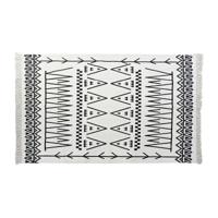 Tapijt DKD Home Decor Zwart Wit Ikat (120 x 180 x 0,7 cm)