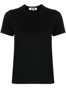 Comme Des Garçons Play t-shirt en coton à patch logo - Noir