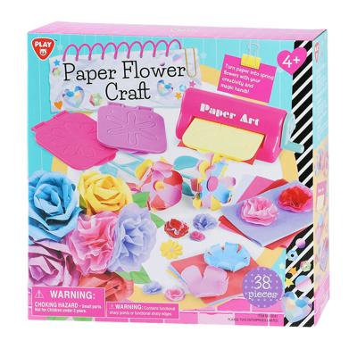 Play papieren bloemen maken knutselset, 38dlg.
