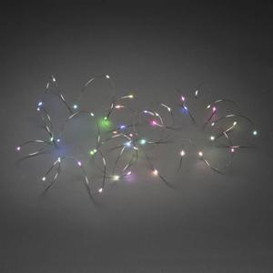 Konstsmide 6330-590 Micro-lichtketting Binnen werkt op het lichtnet Aantal lampen 50 LED RGB Verlichte lengte: 4.9 m