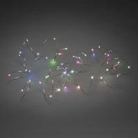 Konstsmide 6330-590 Micro-lichtketting Binnen werkt op het lichtnet Aantal lampen 50 LED RGB Verlichte lengte: 4.9 m