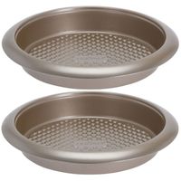 2x Ronde taart/quiche bakvormen 27 cm bakbenodigdheden