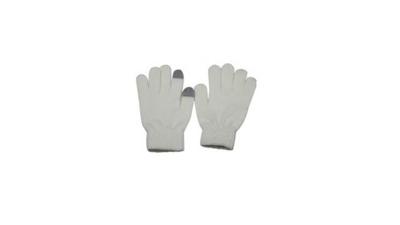 No Name Dot touch screen handschoen wol wit maat m/l