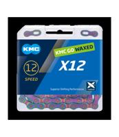 KMC ketting X12 12v 126L waxed aurora blauw