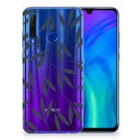 Honor 20 Lite TPU Case Leaves Blue - thumbnail