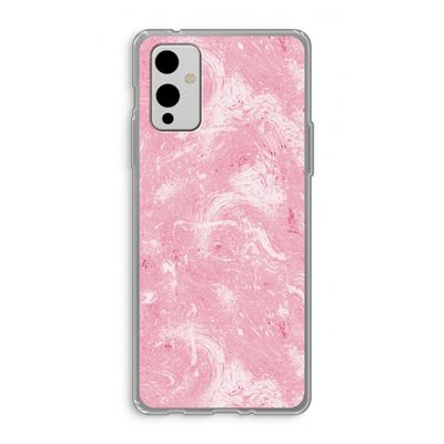Abstract Painting Pink: OnePlus 9 Transparant Hoesje
